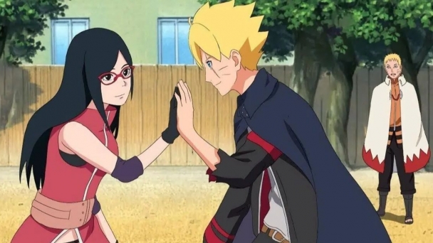 Spoiler Boruto chap 80 Sarada thức tỉnh Mangekyo Sharingan Sasuke