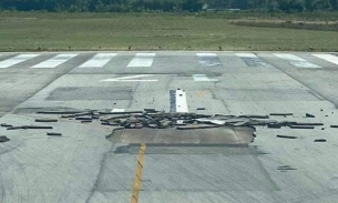Tạm hoãn các chuyến bay từ sân bay Vinh do sự cố nứt đường băng