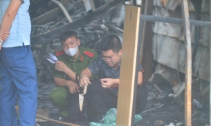 Hiện trường vụ cháy khiến 3 người trong gia đình tử vong ở Hà Nội