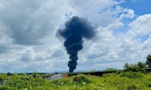 Cháy lớn gần Cảng hàng không Pleiku
