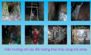 Lai Châu: Phát hiện 1 tấn quặng vàng bị khai thác trái phép