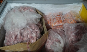 Phát hiện kho hàng hơn 3 tấn thực phẩm đông lạnh không rõ nguồn gốc