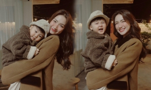 Con trai Hòa Minzy: 'Bo hạnh phúc với mẹ, mẹ là hạnh phúc'