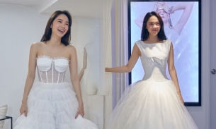 'Cô dâu tháng 6' Minh Hằng diện váy cưới xinh như công chúa, tiết lộ giá cả cực kì đắt đỏ
