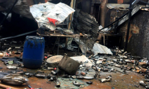 Cháy nổ cơ sở sang chiết gas ở Bình Phước, 2 vợ chồng bị bỏng nặng
