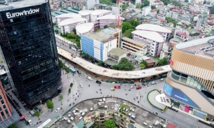 Hà Nội: Toàn cảnh cây cầu chữ C độc đáo sắp được thông xe