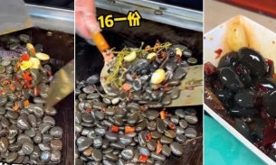 Video: Độc lạ món 'đá xào' Trung Hoa 'ăn ba đời không hết'