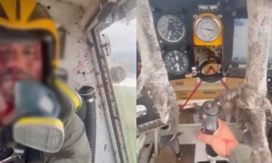 Chim khổng lồ đâm vỡ kính chắn gió máy bay khiến phi công bị thương nặng
