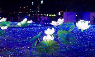 Độc đáo ánh sáng nghệ thuật của hơn nửa triệu bóng đèn led bên bờ sông Hàn