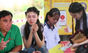 2 con gái MC Quyền Linh dùng tiền đi làm, tiền tiết kiệm tặng hết trong lần đầu tham gia 'Mái ấm gia đình Việt'