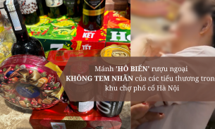 ĐỘC QUYỀN: Mánh 'hô biến' rượu ngoại không tem nhãn của các tiểu thương trong khu chợ phố cổ Hà Nội