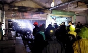 Quảng Bình: Cháy chợ Ba Đồn, nhiều tài sản của tiểu thương bị thiêu rụi
