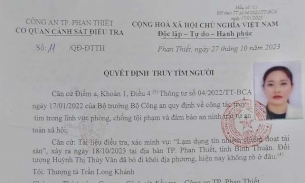 Bình Thuận: Truy tìm vợ chồng chủ hụi 9x chiếm đoạt hơn 19 tỷ đồng 