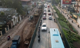 Hà Nội: Phân luồng giao thông đường Âu Cơ, Xuân Diệu phục vụ thi công cầu vượt