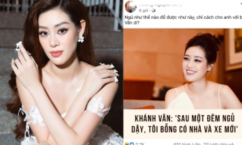 Hoa hậu Khánh Vân lên tiếng, nêu thẳng tên người bôi nhọ danh dự mình với phát ngôn: 'Sau 1 đêm ngủ dậy, có nhà và xe mới'