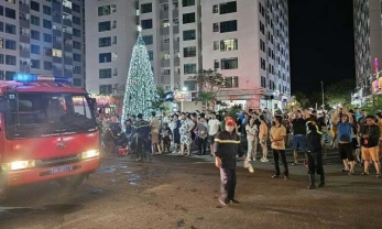 Cháy tại chung cư 40 tầng tại Nha Trang, hàng trăm người tháo chạy