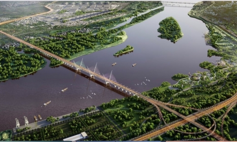 Hé lộ thông tin khởi công cầu bắc qua sông Hồng nối quận Bắc Từ Liêm với huyện Đông Anh