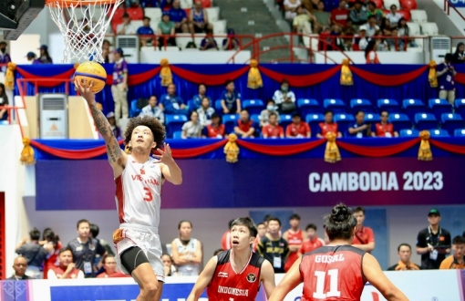 ĐT bóng rổ nam 3x3 Việt Nam có trận thắng nghẹt thở ĐT Indonesia