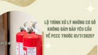 Lộ trình xử lý đối với các cơ sở không bảo đảm yêu cầu về phòng cháy, chữa cháy