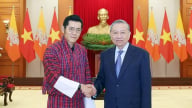 Tổng Bí thư Tô Lâm tiếp Quốc vương Bhutan