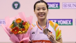 Cây vợt Nguyễn Thuỳ Linh lần thứ 3 liên tiếp vô địch Vietnam Open