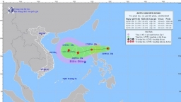Áp thấp nhiệt đới sắp vào Biển Đông có khả năng mạnh lên thành bão số 4, hướng vào miền Bắc, miền Trung Việt Nam