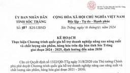 Sóc Trăng xây dựng kế hoạch hỗ trợ doanh nghiệp nâng cao năng suất và chất lượng sản phẩm, hàng hóa