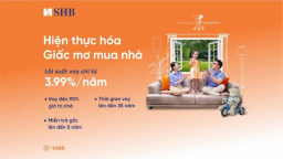 SHB tung gói vay lãi suất chỉ từ 3,99%/năm cho giới trẻ vay mua nhà