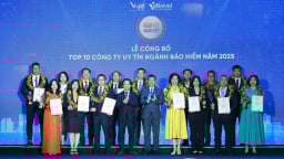 OPES lọt Top 10 công ty bảo hiểm phi nhân thọ uy tín nhất Việt Nam 2025 do Vietnam Report công bố