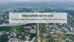 Được Bộ TN&MT ủng hộ phương án điều chỉnh Bảng giá đất, TP. HCM vẫn chờ 'gỡ vướng' về thủ tục