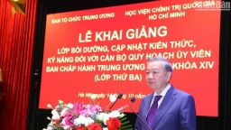 Tổng Bí thư, Chủ tịch nước dự khai giảng Lớp bồi dưỡng cán bộ quy hoạch Ủy viên Trung ương Đảng khóa XIV