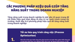 [Infographic] Các phương pháp hiệu quả giúp tăng năng suất trong doanh nghiệp