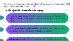 [Infographic]: Xây dựng và áp dụng các tiêu chuẩn chất lượng đối với doanh nghiệp ngành thực phẩm