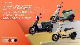 VinFast ra mắt xe máy điện Evo Grand với 2 pin có thể tháo rời, đi được tới 262 km/lần sạc