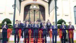 Tổng Bí thư và Chủ tịch nước dự lễ bàn giao Trụ sở làm việc Cơ quan Chủ tịch nước