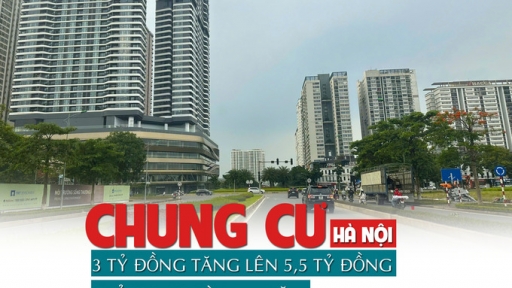 Chung cư Hà Nội 3 tỷ đồng tăng lên 5,5 tỷ đồng chỉ trong 1 năm