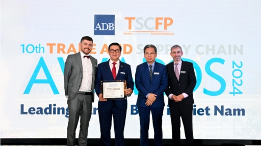 ADB lần thứ hai liên tiếp vinh danh HDBank là 'Ngân hàng đối tác hàng đầu tại Việt Nam'