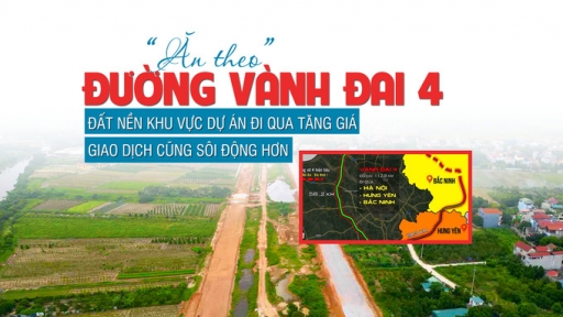 “Ăn theo” đường Vành đai 4, đất nền khu vực dự án đi qua tăng giá, giao dịch cũng sôi động hơn