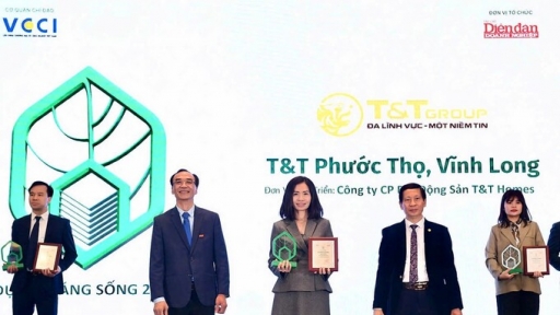 Dự án Khu dân cư Phước Thọ của T&T Group được vinh danh Dự án đáng sống 2024