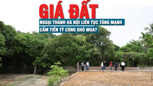 Giá đất ngoại thành Hà Nội liên tục tăng mạnh, cầm tiền tỷ cũng khó mua?