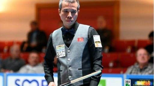 Trần Quyết Chiến giành HCĐ World Cup billiards 3 băng, trở lại số hai thế giới