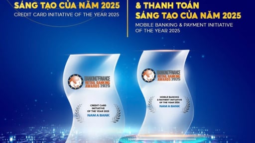 Nam A Bank nhận cú đúp giải thưởng quốc tế