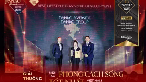 Danko Riverside chiến thắng tại Dot Property Vietnam Awards 2025 với hạng mục KĐT kiến tạo phong cách sống tốt nhất Việt Nam
