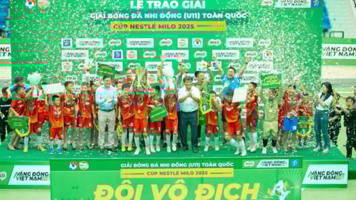 U11 Hưng Yên lần đầu vô địch Giải Bóng đá Nhi đồng Toàn quốc - Cúp Nestlé MILO 2025