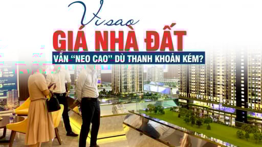 Vì sao giá nhà đất vẫn “neo cao” dù thanh khoản kém