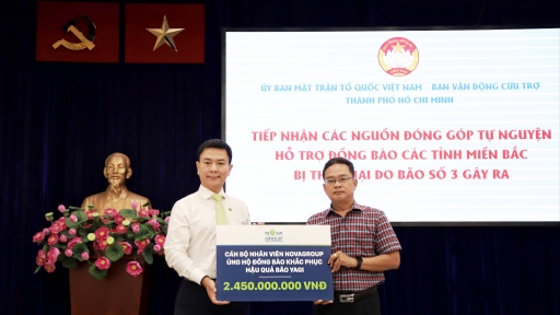 Nối dài các hoạt động tiếp sức đồng bào vùng lũ, NovaGroup ủng hộ thêm gần 2,5 tỷ đồng