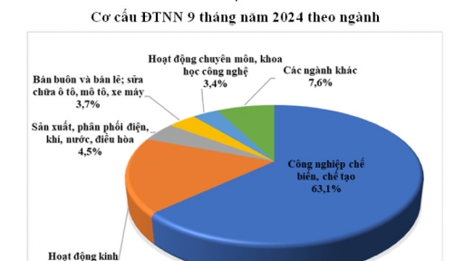 Việt Nam thu hút gần 25 tỉ USD vốn FDI trong 9 tháng đầu năm