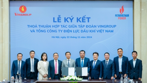 Tập đoàn Vingroup và Tổng Công ty Điện lực Dầu khí Việt Nam hợp tác phát triển hạ tầng năng lượng xanh