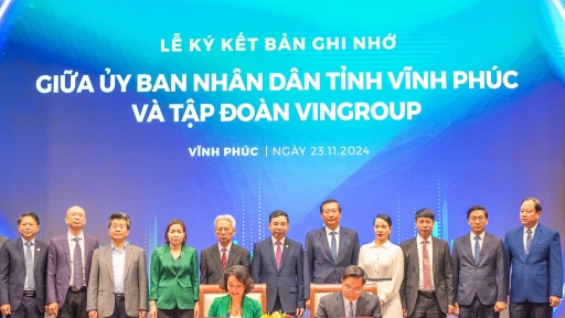 UBND tỉnh Vĩnh Phúc và Tập đoàn Vingroup ký kết thoả thuận hợp tác toàn diện về chuyển đổi xanh