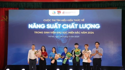 Sinh viên Đại học Công nghiệp Dệt may Hà Nội đạt giải ba cuộc thi Năng suất chất lượng 2024